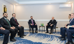 Suriye Cumhurbaşkanı Şara, Azerbaycanlı mevkidaşı Aliyev ile Antalya'da görüştü