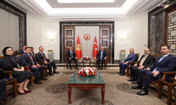 TBMM Başkanı Kurtulmuş, Kırgızistan Jogorku Keneş Başkanı Mamataliyev ile görüştü