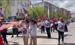 Aksaray'da 1 Mayıs Emek ve Dayanışma Günü kutlaması: Emeğin, adaletin ve halkın iktidarını hep birlikte kuracağız