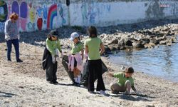 Bodrum Turgutreis sahilinde çevre temizliği ve veri toplama çalışması gerçekleştirildi
