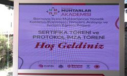 Bornova'da Muhtarlar Akademisi'nde mezuniyet heyecanı