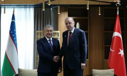 Cumhurbaşkanı Erdoğan, Özbekistan Cumhurbaşkanı Mirziyoyev ile görüştü