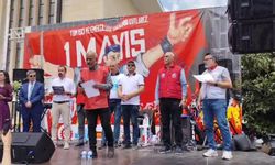 Gaziantep'te 1 Mayıs: Tutuklu BİRTEK-SEN Genel Başkanı Türkmen'in mesajı okundu