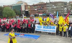 Kırıkkale'de emekçiler, 1 Mayıs'ta aynı halayda buluştu