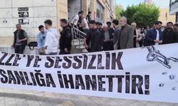 Küresel Sumud Filosu'na yapılan saldırı Iğdır'da protesto edildi