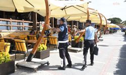Kuşadası'nda zabıta ekiplerinden Kadınlar Denizi'nde sezon öncesi işgaliye denetimi