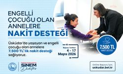 Üsküdar Belediyesi'nden özel gereksinimli çocuğu olan annelere 7 bin 500 TL nakdi destek
