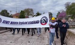 Zonguldaklı madenciler, 1 Mayıs Emek ve Dayanışma Günü'nü Edirne'de kutladı