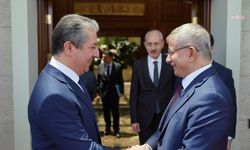 Ahmet Davutoğlu, IKBY Başbakanı Mesrur Barzani ile görüştü