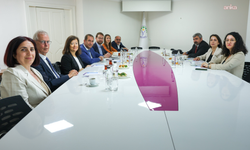AKPM Avrupa Birleşik Sol Grubu heyeti, DEM Parti Eş Genel Başkanı Hatimoğulları'nı ziyaret etti