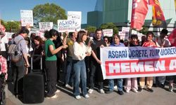 Asgari Ücret İnisiyatifi'nden Şişli'de eylem: Askıda yaşamak istemiyoruz... Asgari ücrete, emekli aylıklarına, tüm ücretlere hemen ara zam yapılmalı