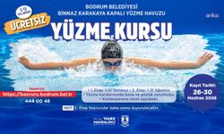 Bodrum Belediyesi'nden çocuklara ücretsiz yüzme kursu