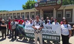 Bursa'da kızıl geyik avı ihalesi protesto edildi