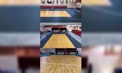 Çiğli Atatürk Kapalı Spor Salonu yenilenen yüzüyle sporculara kapılarını açtı