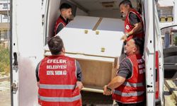 Efeler Belediyesi EFESYA ekipleri, bir çocuğun odasını yeniledi