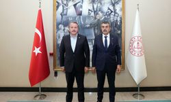 Eğitim-Bir-Sen Genel Başkanı Yalçın, Milli Eğitim Bakanı Tekin ile görüştü