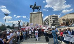 Emekli astsubay, uzman erbaş ve uzman jandarmalar Ulus'ta: 'Bizi sadece şehit olduğumuzda mı hatırlayacaksınız?'