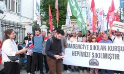 Kadıköy'de madencilere destek eylemi