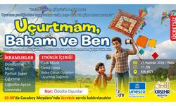 Kırşehir Belediyesi'nden 'Uçurtmam, Babam ve Ben' temasıyla Uçurtma Şenliği
