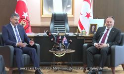 KKTC Cumhuriyet Meclisi Başkanı Öztürkler, İçişleri Bakanı Çiftçi'yi kabul etti