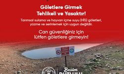 Manisa Büyükşehir Belediyesi'nden 'sulama kanallarına girmeyin' uyarısı