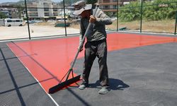 Marmaris Belediyesi'nin 5 mahallede başlattığı semt spor sahalarında sona gelindi