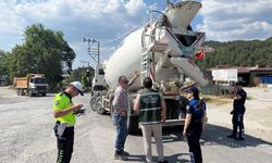 Muğla'da beton mikserlerine sıkı denetim