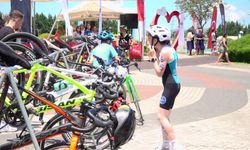 Osmangazi Belediyesi'nin ev sahipliğinde duatlon heyecanı