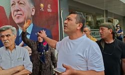 Osmaniye'de yıkım kararına karşı AK Parti İl Başkanlığı önünde eylem