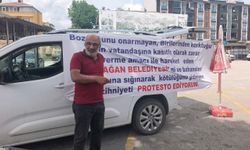Seracılık yapan vatandaştan belediyeye su tepkisi