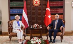 TBMM Başkanı Numan Kurtulmuş, Letonya Parlamentosu Başkanı Mierina ile görüştü