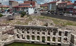Yozgat'taki Roma Hamamı'nın bulunduğu alanda çevre düzenlemesi