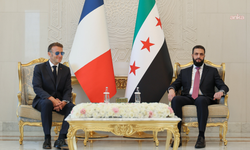 Suriye Cumhurbaşkanı Şara, Fransa Cumhurbaşkanı Macron'u Şam'da ağırladı
