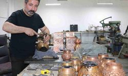 Sivaslı ustanın bakır ürünlerine dünyadan talep