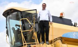 Beylikova Belediyesi arazilerinde hububat hasadı başladı