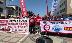 Edirne'de NATO protestosu