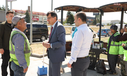 Kütahya Belediye Başkanı Kahveci, kentte sürdürülen çalışmaları sahada inceledi