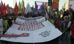 NATO Zirvesi Taksim'den Dolmabahçe'ye yürüyüşle protesto edildi