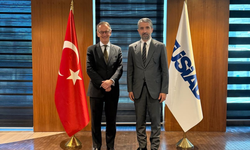 TÜSİAD Yönetim Kurulu Başkanı Diren, Avrupa İmar ve Kalkınma Bankası Başkan Yardımcısı Patrone ile bir araya geldi