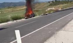 Yozgat'ta yanan otomobildeki 1 kişi öldü, 3 kişi yaralandı