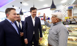 Arıkan ve Babacan, Antalya'da esnafı ziyaret etti