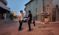 Bornova Belediye Başkanı Ömer Eşki sabahın ilk ışıklarıyla sahada