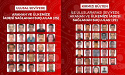 İçişleri Bakanlığı: 'Uluslararası ve ulusal seviyede aranan 54 suçlu yakalanarak ülkemize iade edildi'