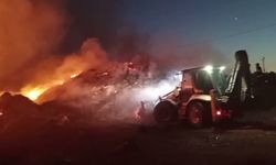 Iğdır'ın Evci Köyü'nde 6 bin balya ot yangında kül oldu