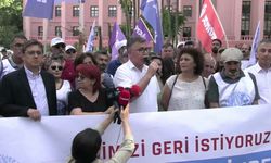 KESK'lilerin, KHK kararıyla ihraç edilen üyeleri için başlattığı 'Adalet nöbeti'ne müdahale
