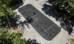 Konak'ta çocukların voleybol sahası hayali gerçek oldu