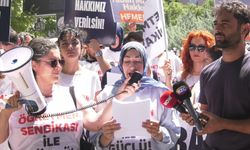 Mağdur öğretmenler MEB önünde: 'Öğretmenlerin haklarını güçlendirecek adımlar atılsın, adalet sağlansın, eğitim kazansın'