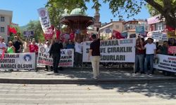 Staj ve çıraklık mağdurları Bursa'da eylem yaptı