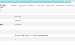 YENİ Parti için resmi kayıt adımı tamamlandı