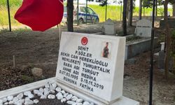 Yumurtalık Belediyesi, şehit mezarlarındaki Türk bayraklarını yeniledi